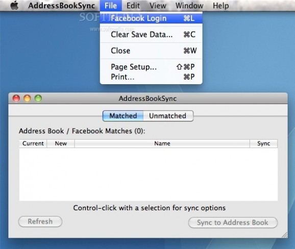 AddressBookSync screenshot