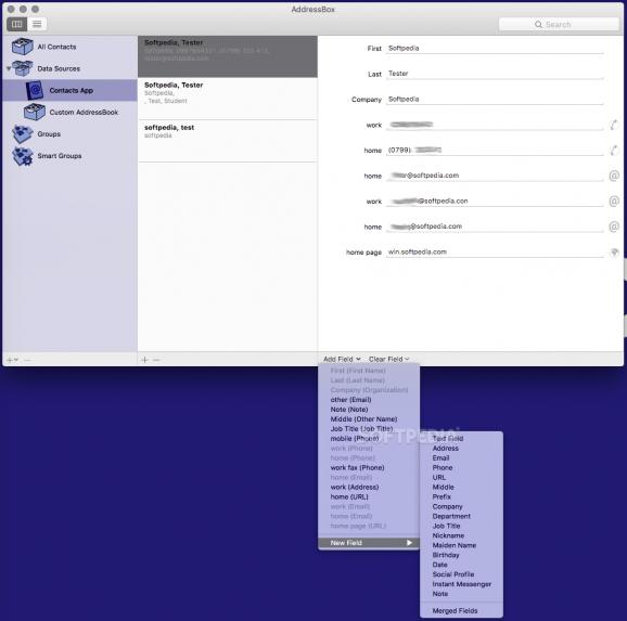AddressBox screenshot
