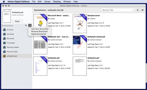 Adobe Digital Editions screenshot