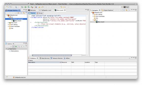 Adobe Flash Builder screenshot