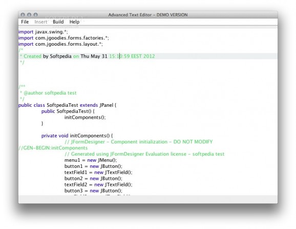 Advanced Text Editor screenshot