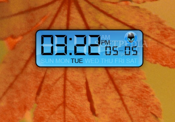 Alienware Digital Clock screenshot