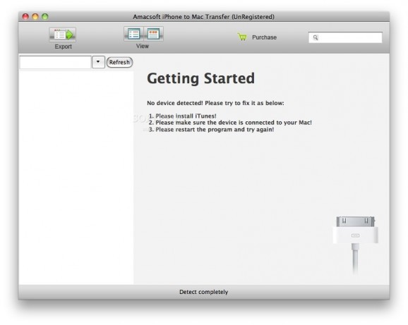 Amacsoft iPhone to Mac Transfer screenshot