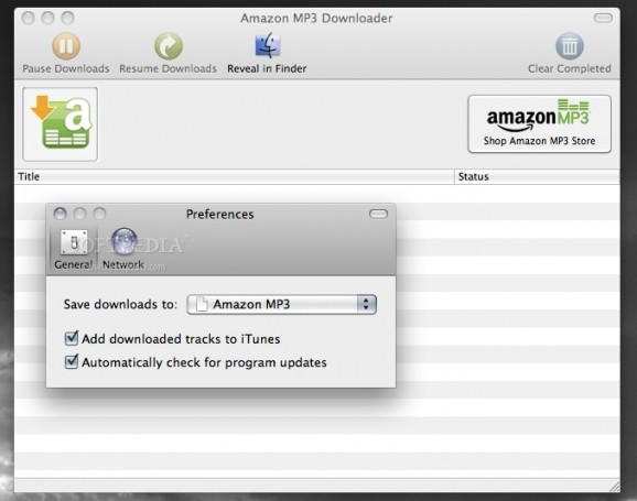 Amazon MP3 Downloader screenshot