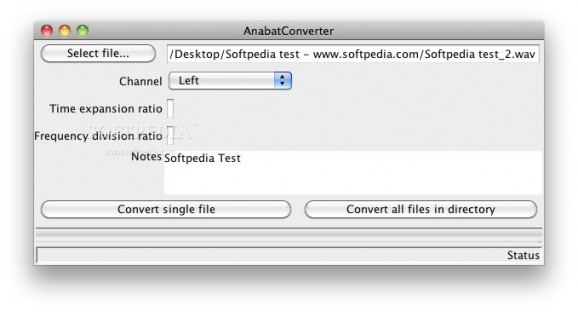 Anabat Converter screenshot