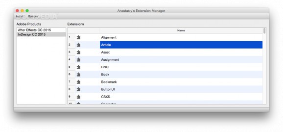 Anastasiy’s Extension Manager screenshot