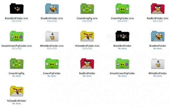 Angry Birds Folders screenshot