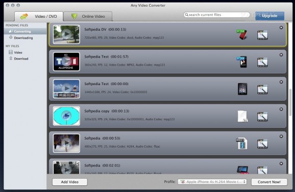 Any Video Converter Platinum screenshot