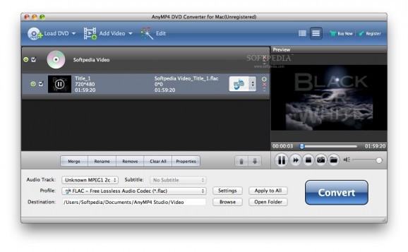 AnyMP4 DVD Converter screenshot