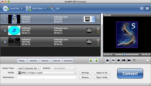 AnyMP4 MP4 Converter screenshot
