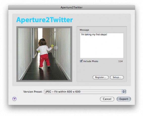 Aperture2Twitter screenshot