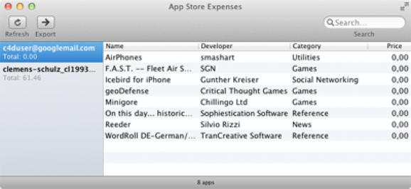 App Store Expense Monitor screenshot