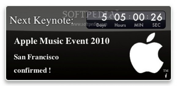 Apple Keynote Countdown Widget screenshot