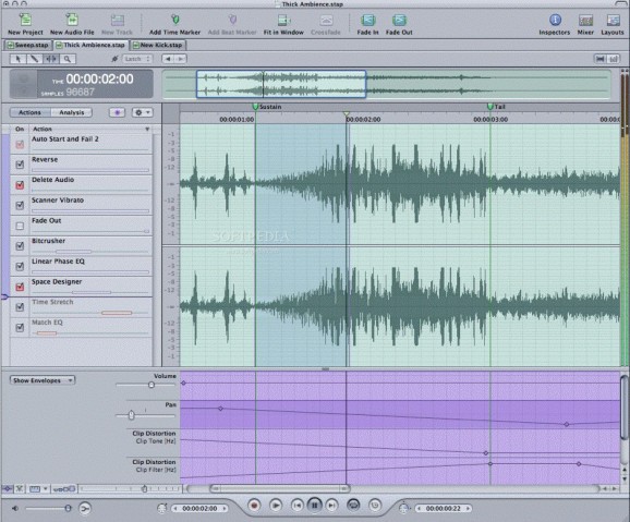 Apple SoundTrack Pro screenshot
