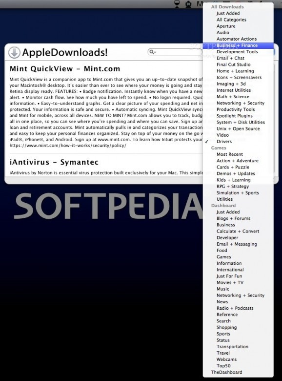 AppleDownloads screenshot