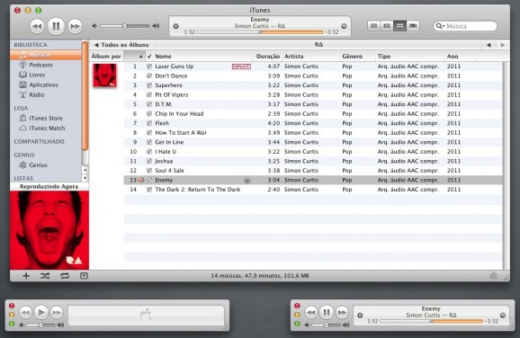 Atmo iTunes 10 screenshot