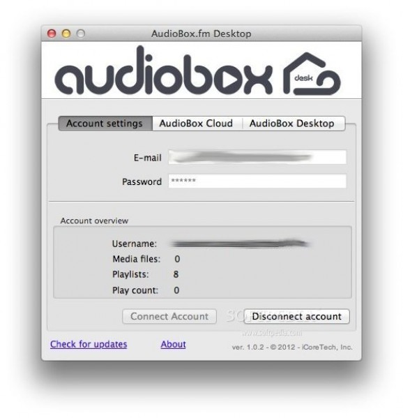 AudioBox.fm Desktop screenshot