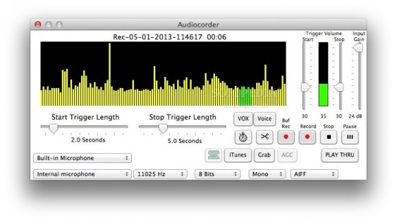 Audiocorder screenshot