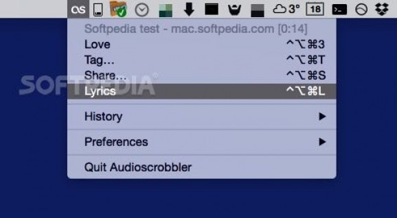 Audioscrobbler screenshot