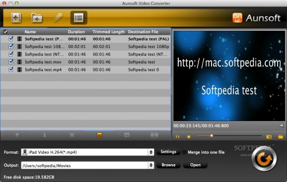 Aunsoft Video Converter screenshot