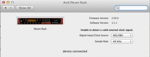Avid Eleven Rack Driver screenshot