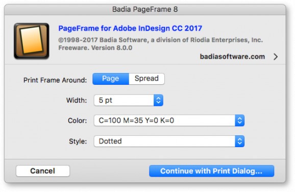 Badia PageFrame for Adobe InDesign screenshot