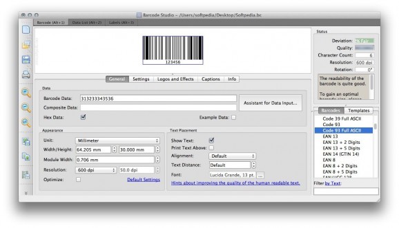 Barcode Studio screenshot