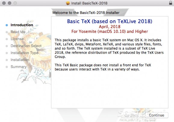 BasicTeX screenshot