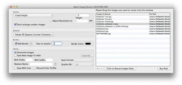 Batch Image Resizer screenshot