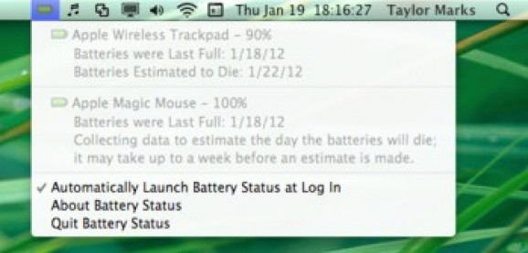 Battery Status screenshot