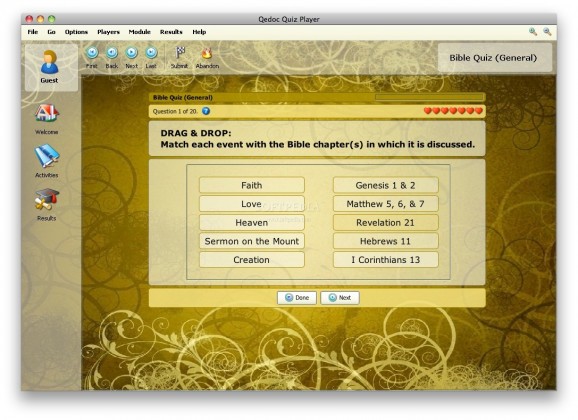Bible Memory Quiz screenshot