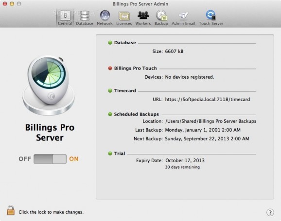 Billings Pro Server screenshot