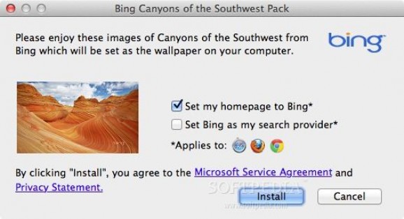 Bing Wallpaper Pack Canyons screenshot
