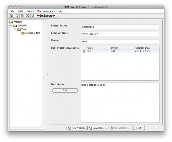 Bioinformatics Resource Manager screenshot
