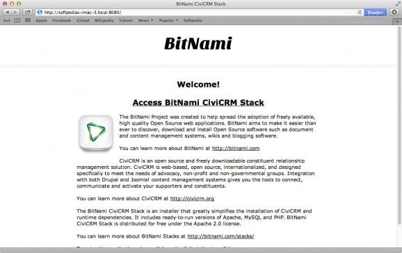 BitNami CiviCRM Stack screenshot