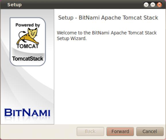 BitNami TomcatStack screenshot