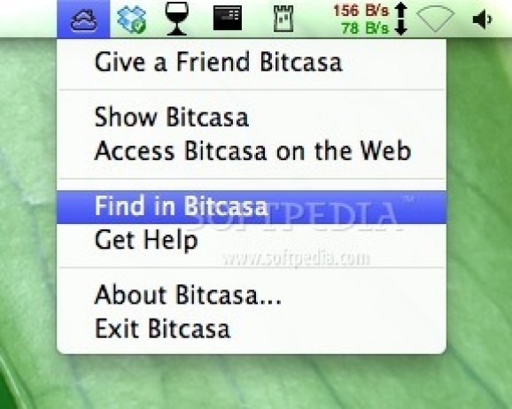 Bitcasa screenshot