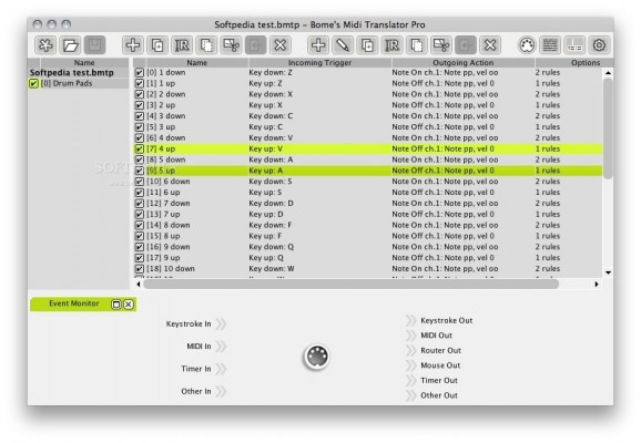 Bome's Midi Translator Pro screenshot