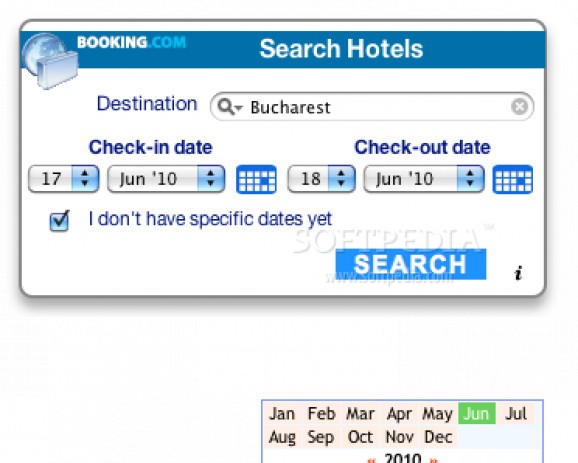 Booking.com Hotel Widget screenshot