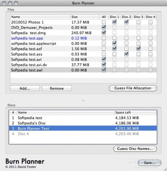 Burn Planner screenshot