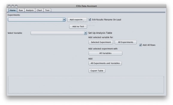 CIlib Data Assistant screenshot