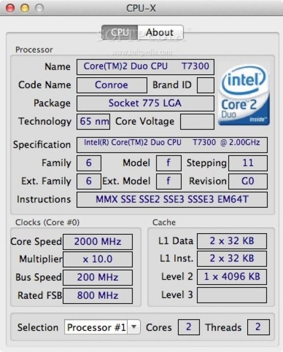 CPU-X screenshot