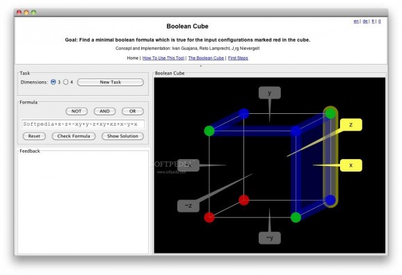 CS-TS Boolean Cube screenshot