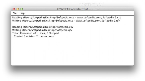 CSV2QFX Converter screenshot
