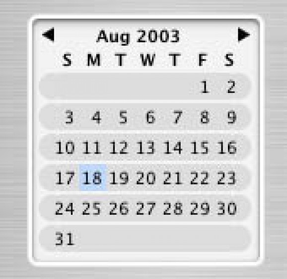 CalendarControl screenshot