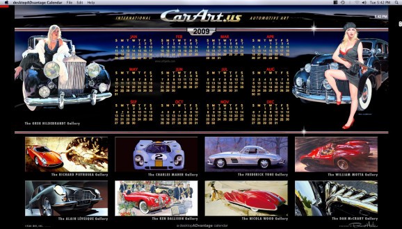 Car Art Calendar screenshot