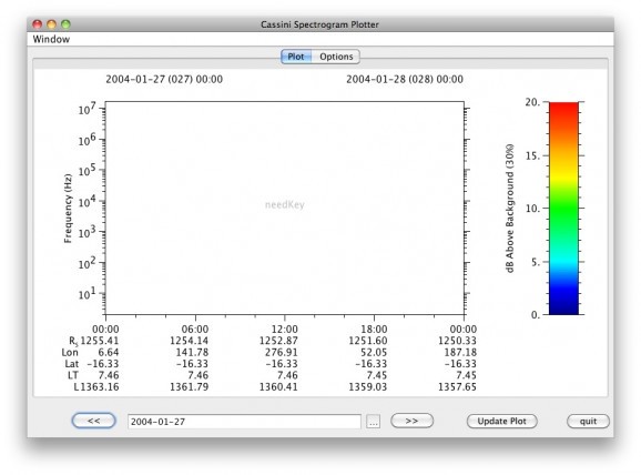 Cassini Spectrograms Digitizer screenshot