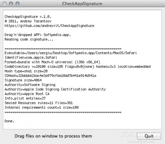 CheckAppSignature screenshot