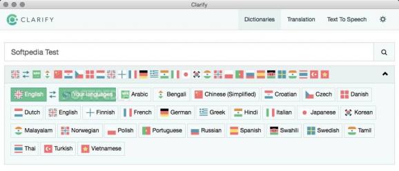 Clarify Language screenshot