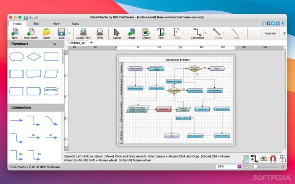 ClickCharts Diagram Flowchart Software screenshot